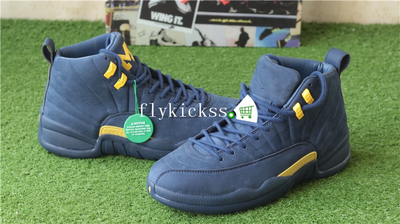 Authentic Air Jordan 12 Retro Michigan